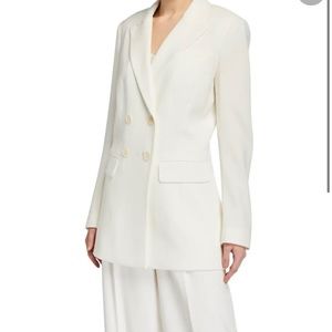 Elie Tahari Aster Double Breasted Crepe Jacket